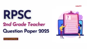 RPSC 2nd Grade Teacher Question Paper 2025