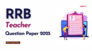 RRB Teacher Question Paper 2025