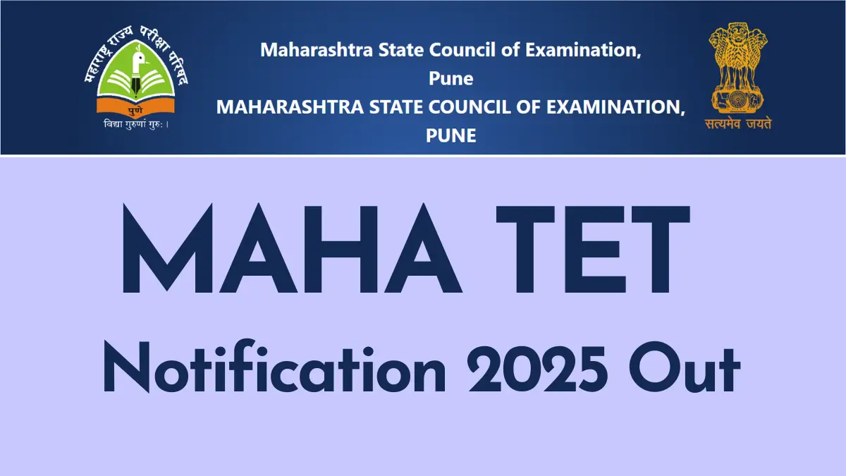 MAHA TET Notification 2025
