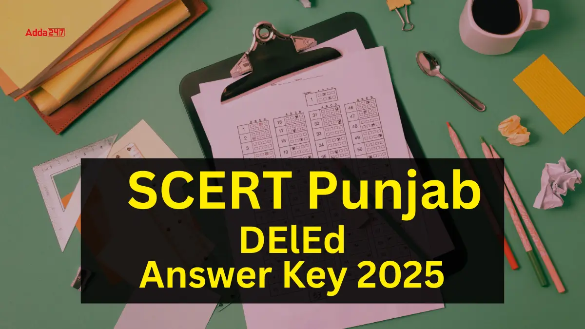 SCERT Punjab DELED Answer Key 2025
