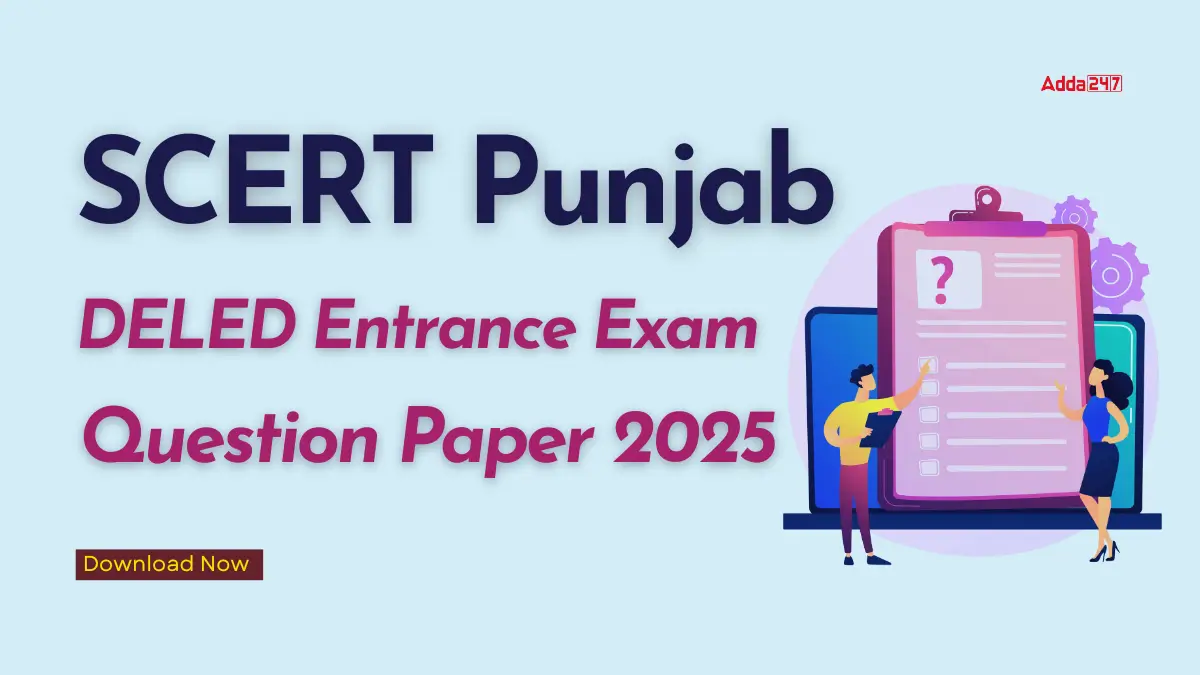 Punjab SCERT Question Paper 2025