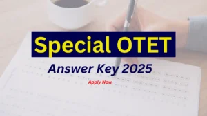 Special OTET Answer Key 2025