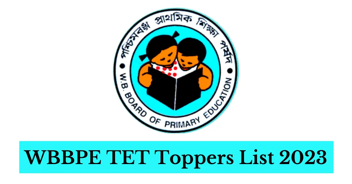 WBBPE TET Toppers List 2023
