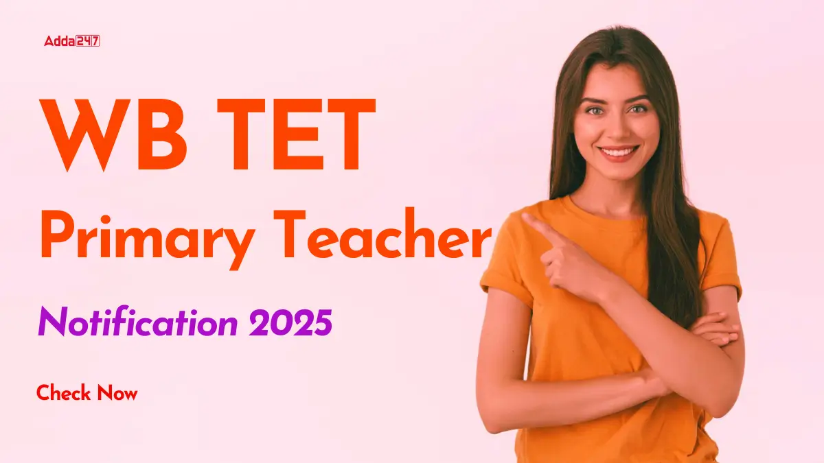 WBBPE Primary Teacher Notification 2025
