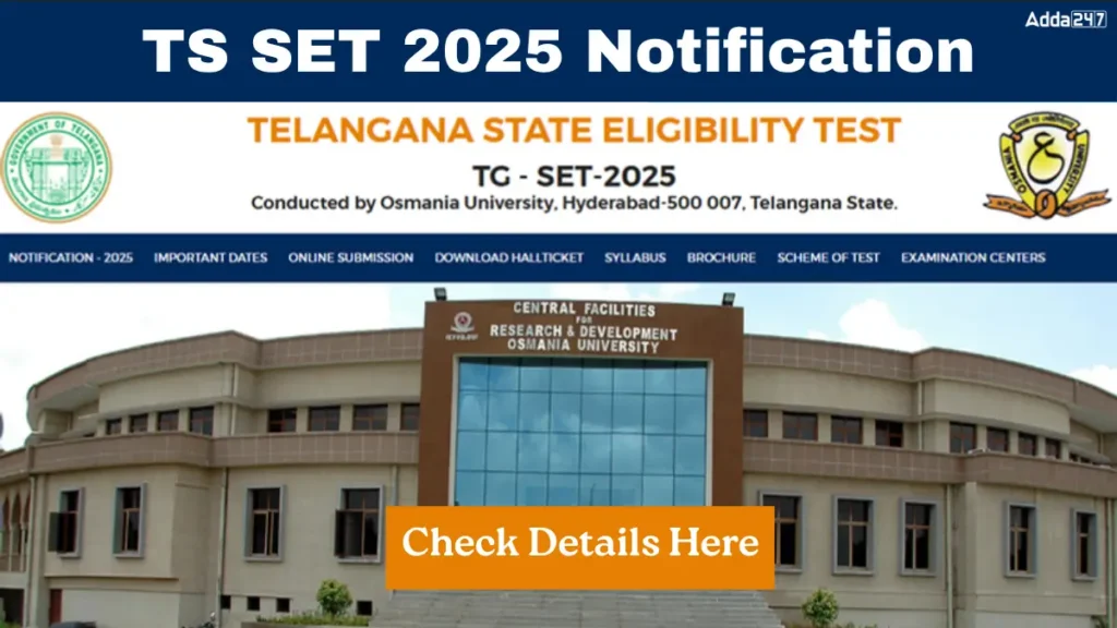 TS SET 2025 Notification Out, Apply From 10 Oct, Exam Date, Exam Pattern_2.1