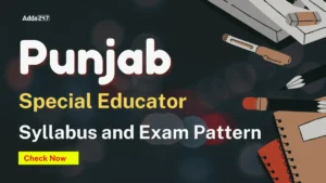 Punjab Special Educator Syllabus
