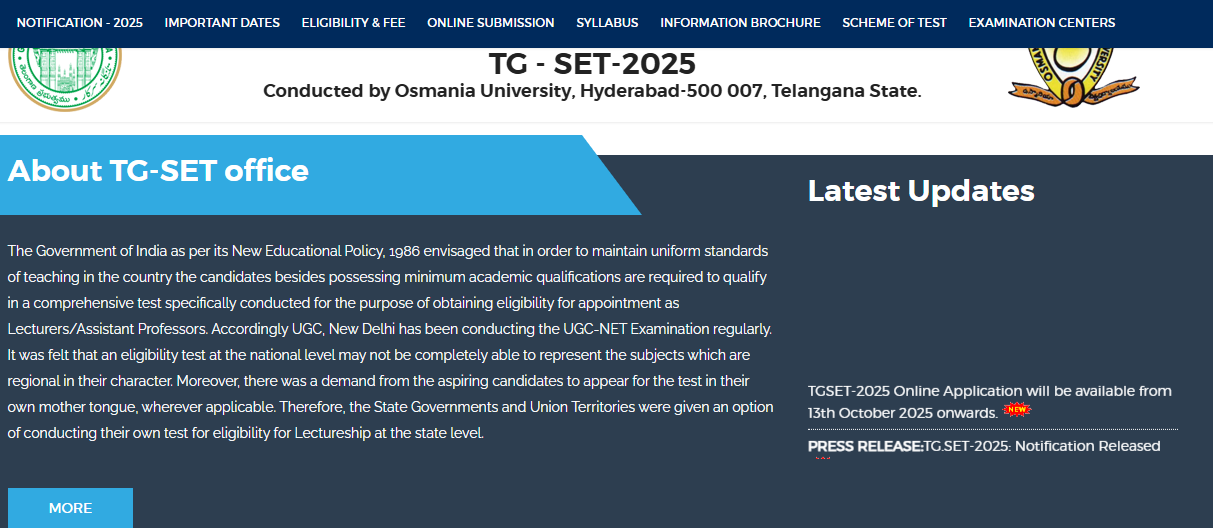 TS SET 2025 Notification Out, Apply Link, Exam Date, Exam Pattern_3.1