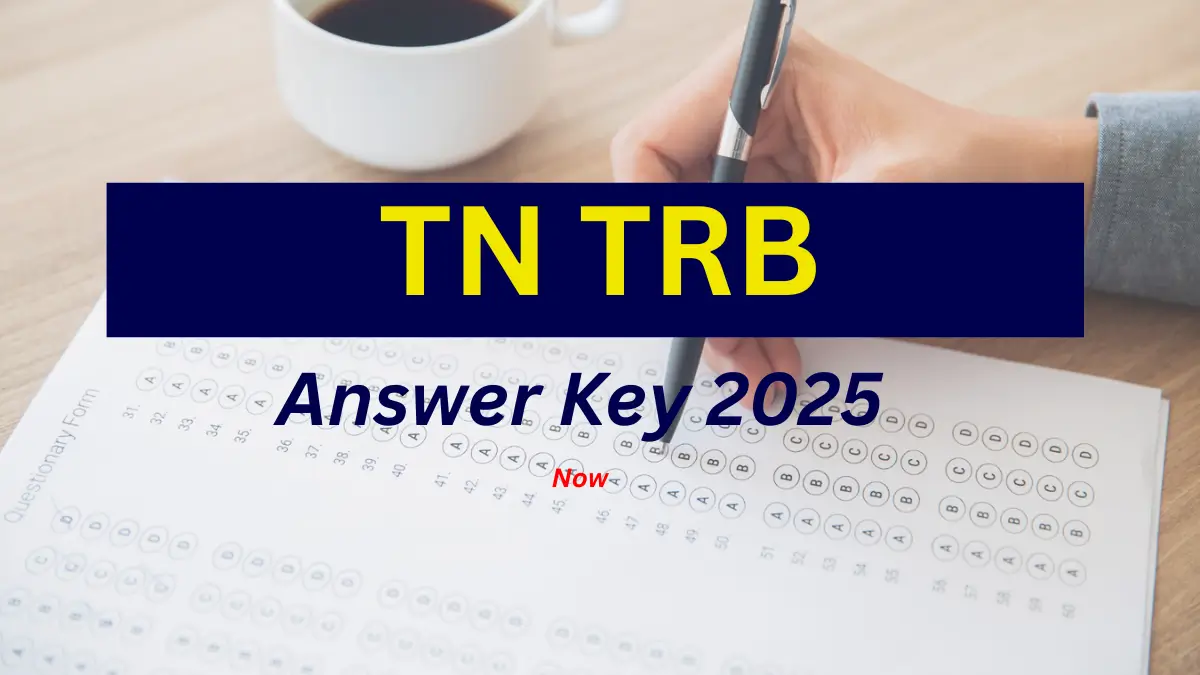 TN TRB Answer Key 2025