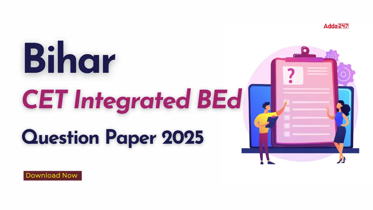 Bihar CET Integrated BEd Question Paper 2025