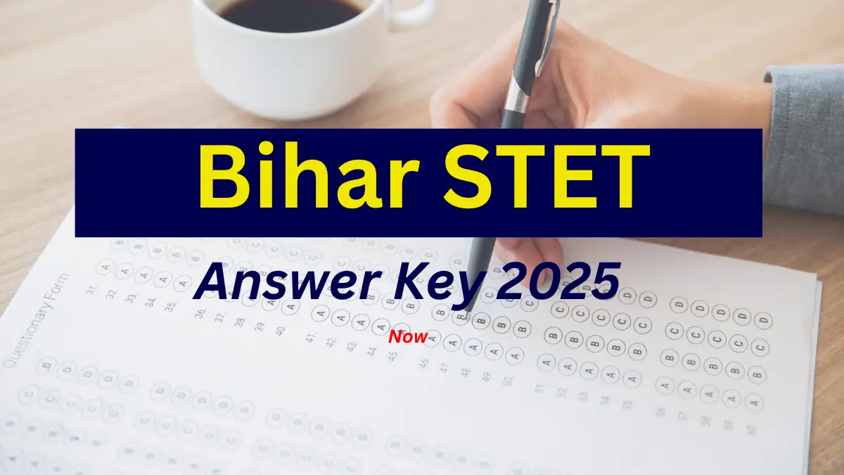 Bihar STET Answer Key 2025