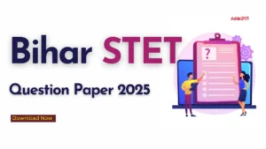 Bihar STET Question Paper 2025