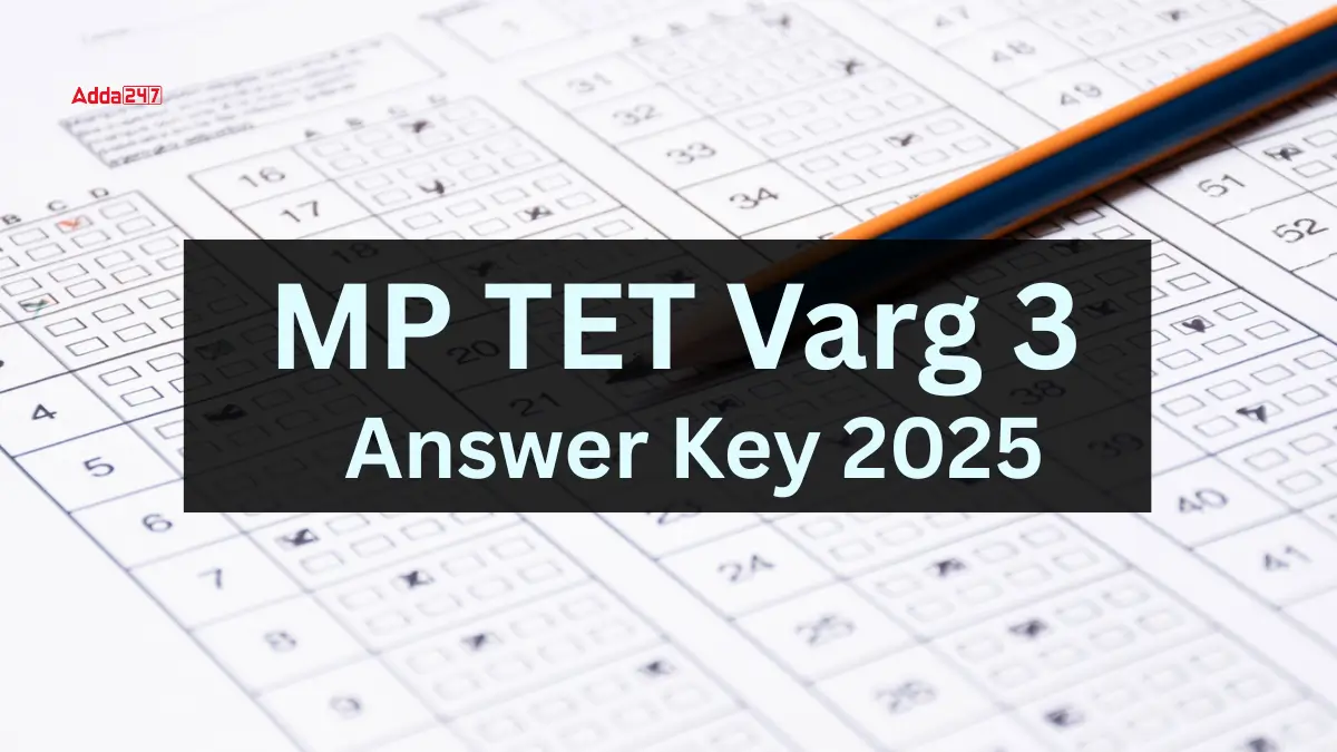 MP TET Varg 3 Answer key 2025