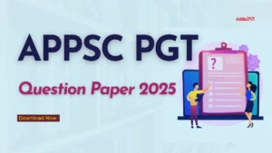 APPSC PGT Question Paper 2025, Download Link Here