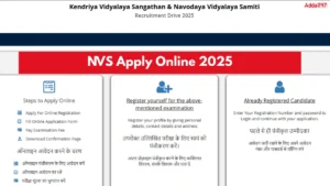 NVS Recruitment 2025 Out for 5841 Vacancies, Download Detailed Notification PDF