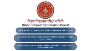 Bihar STET Answer Key 2025