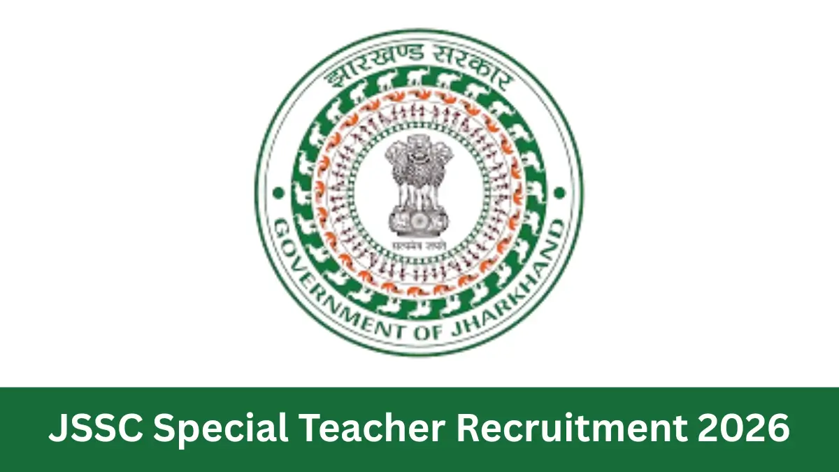 JSSC Special Teacher Recruitment 2026