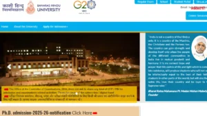 BHU PhD Admission 2025-26, Apply Link, Seats