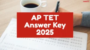 AP TET Answer Key 2025, Download Response Sheet PDF