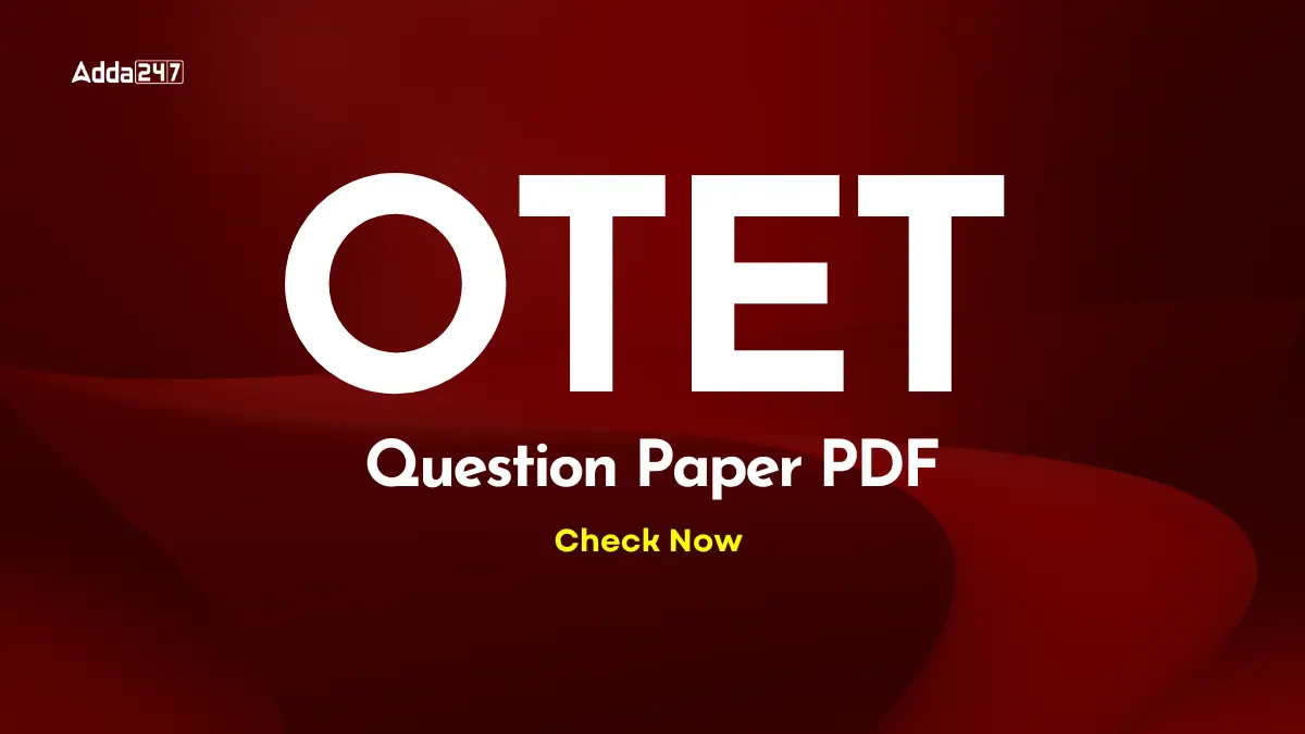 OTET Question Paper