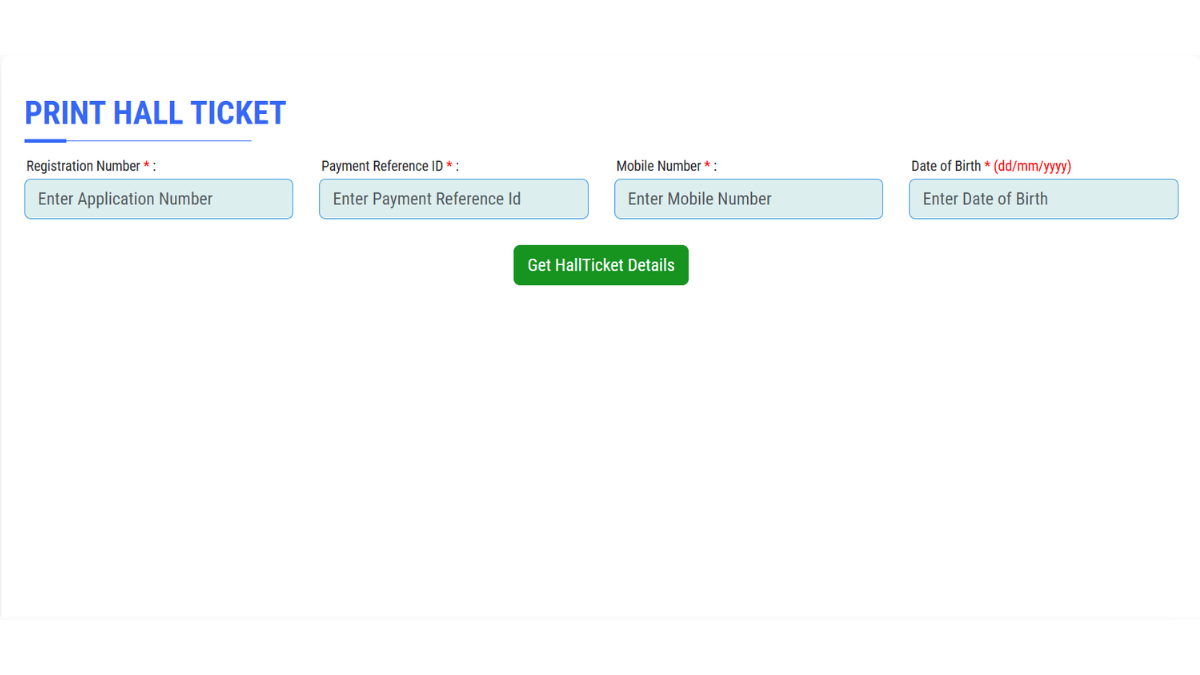 TS SET Hall Ticket 2025