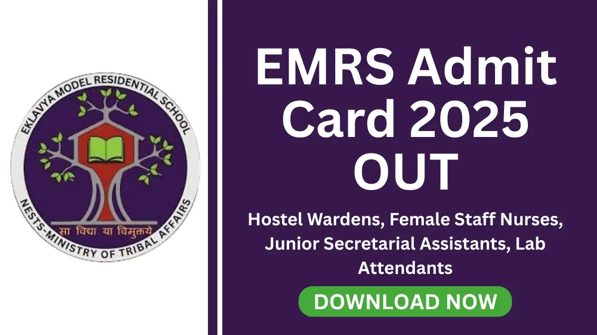 EMRS Admit Card 2025