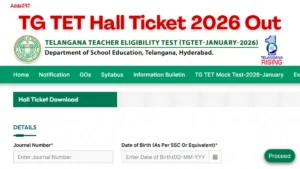 TG TET Hall Ticket 2026 Out