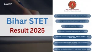 Bihar STET Result 2025 Out