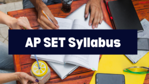 AP SET Syllabus 2026 and New Exam Pattern Subject Wise