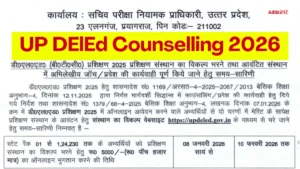 UP DElEd Counselling 2026