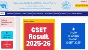 GSET Result 2025-26 Out, Download PDF and Check Qualifying Marks