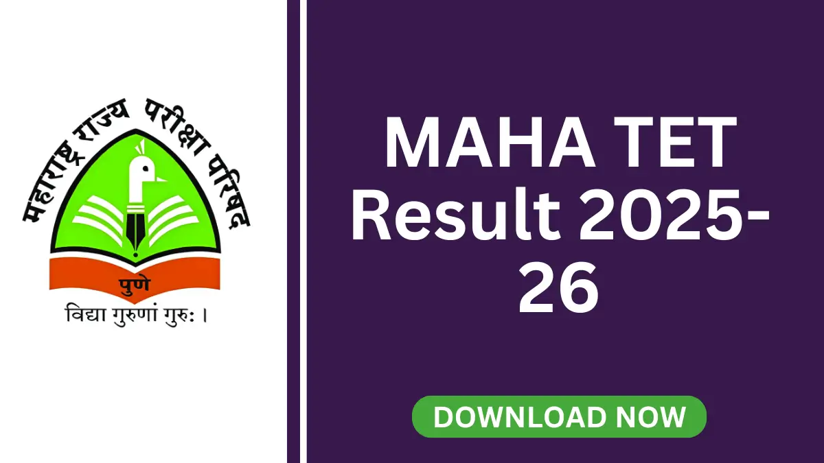 MAHA TET Merit List 2025-26