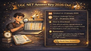 UGC NET Answer Key 2026