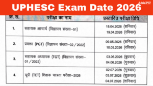 UPHESC Assistant Professor Exam Date 2026 Out, Check Shifts and Schedule Here