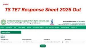 TS TET Response Sheet 2026 Out