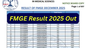 FMGE Result 2025 Out for December, Check Your Qualifying Status Here
