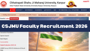 CSJMU Faculty Recruitment 2026 out for 54 posts, Apply Online, Salary