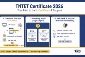 TNTET Certificate 2026