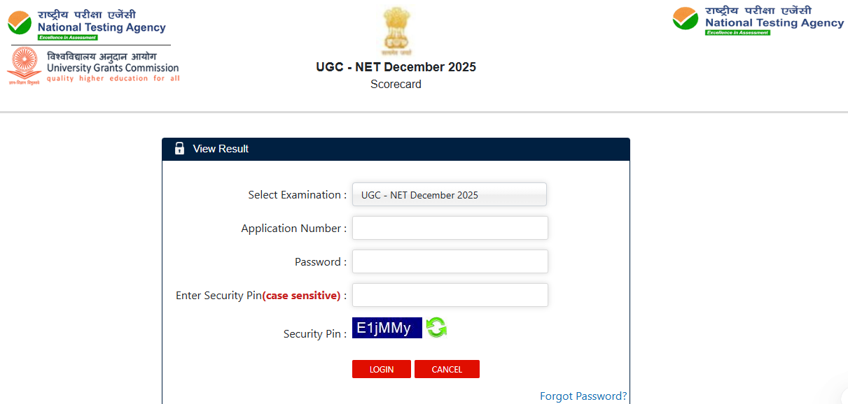 UGC NET Result 2025-26 Out (December Session) @ugcnet.nta.nic.in, Download Scorecard PDF_3.1