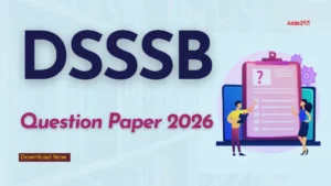 DSSSB Question Paper 2026