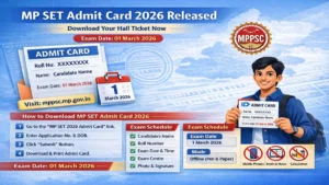 MP SET Admit Card 2026