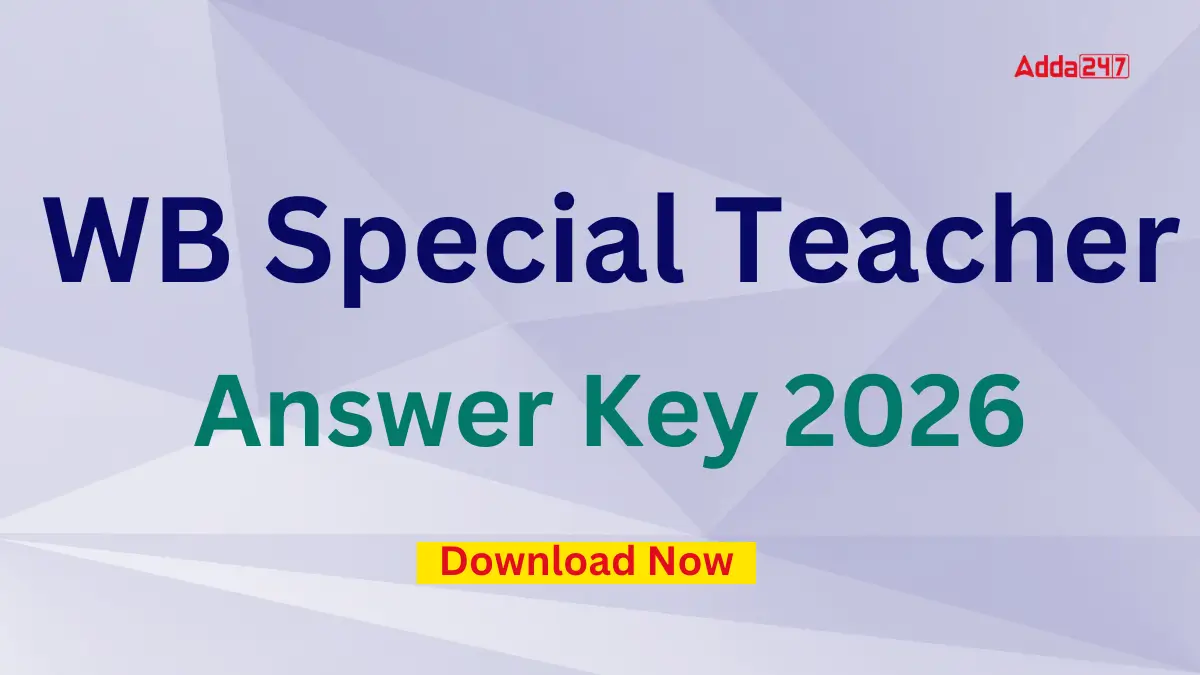 WB Special Teacher Answer Key 2026