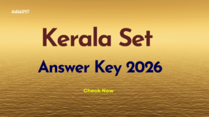 Kerala SET Answer Key 2026, Download Link Here