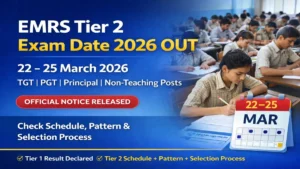EMRS Tier 2 Exam Date 2026