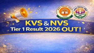 KVS NVS Tier 1 Result 2026
