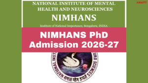 NIMHANS PhD Admission 2026, Apply Link, Seats