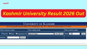 Kashmir University Result 2026 Out