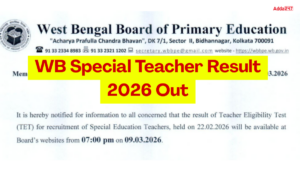 WB Special Teacher Result 2026 Out, Download Link Here