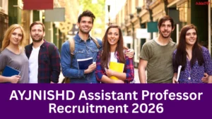 AYJNISHD Assistant Professor Recruitment 2026 Out for 52 Posts, Apply Till 27 Mar