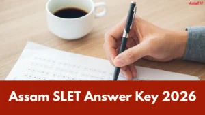 Assam SLET Answer Key 2026, Download Response Sheet PDF