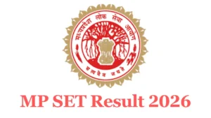 MP SET Result 2026